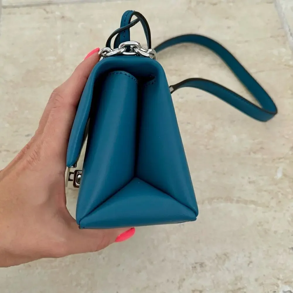 NWT! MICHAEL KORS Cece Teal Handbag, Small, MSRP.$448